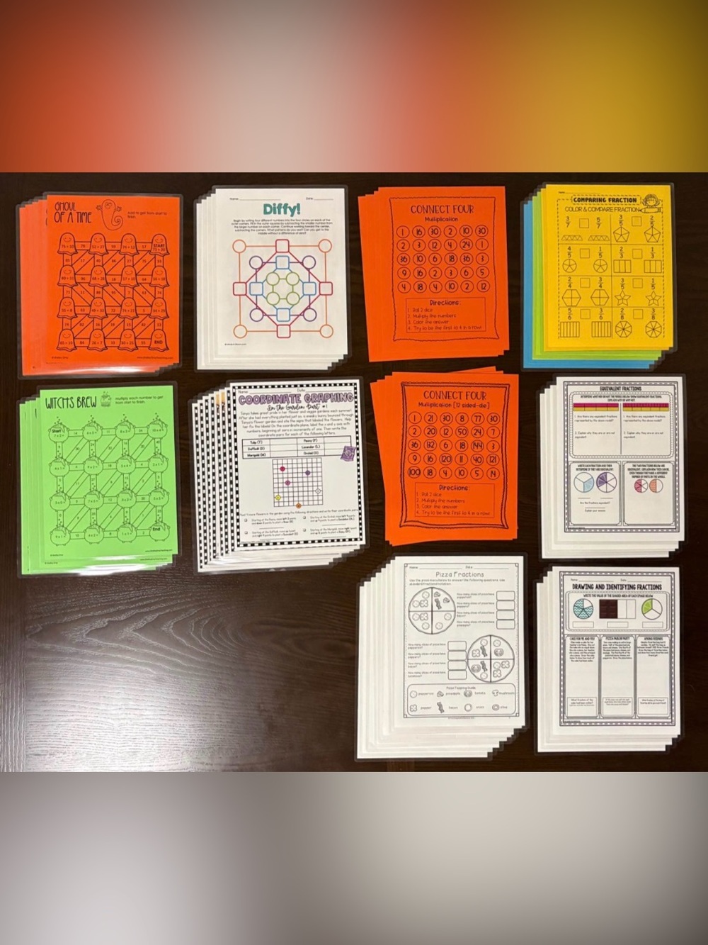 Math Center Games / Activities
